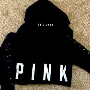 PINK cropped hoodie